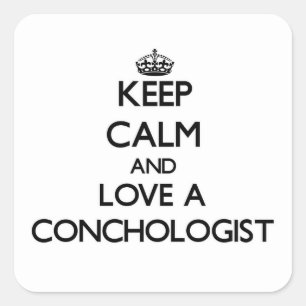 保Calm and Love a Conchologist スクエアシール