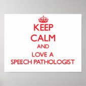 保Calm and Love a Speech Pathologist ポスター (正面)