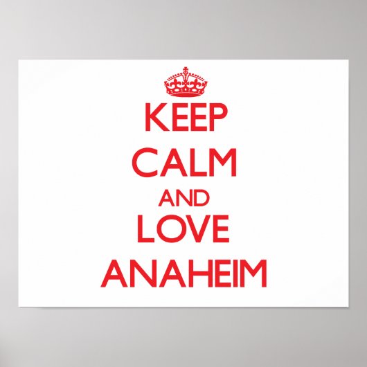 保Calm and Love Anaheim ポスター (正面)