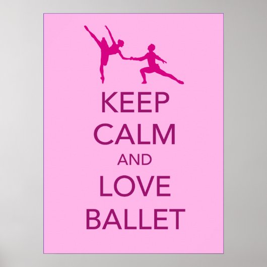 保Calm and Love Ballet Giftプリント ポスター (正面)
