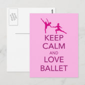 保Calm and Love Ballet Giftプリント ポストカード (正面/裏面)