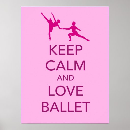 保Calm and Love Ballet Gift Poster ポスター (正面)