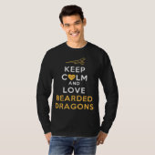 保Calm And Love Bearded Dragons Tシャツ (正面フル)