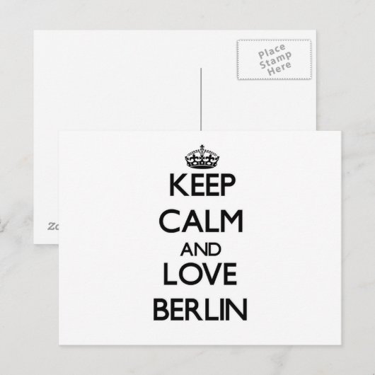 保Calm and love Berlin ポストカード (正面/裏面)