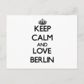 保Calm and love Berlin ポストカード (正面)