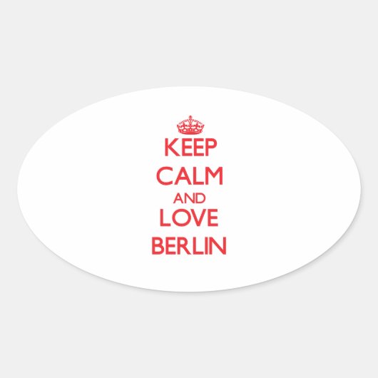 保Calm and Love Berlin 楕円形シール (正面)