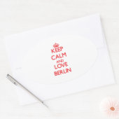 保Calm and Love Berlin 楕円形シール (封筒)