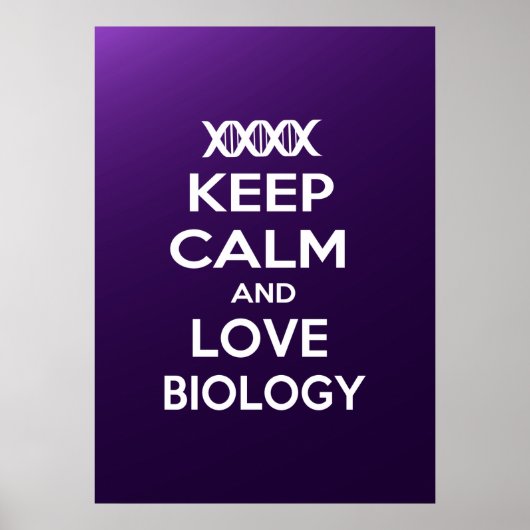 保Calm and Love Biology ポスター (正面)