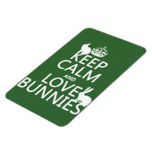 保Calm and Love Bunnies – すべての色 マグネット (左側)