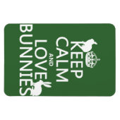 保Calm and Love Bunnies – すべての色 マグネット (横)