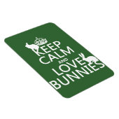 保Calm and Love Bunnies – すべての色 マグネット (右側)