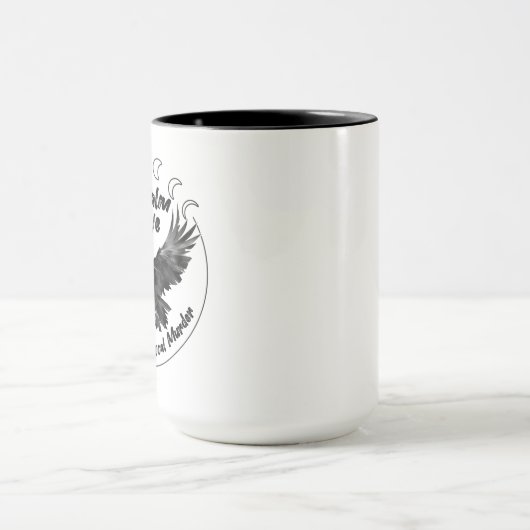 保Calm and Love Crows mug マグカップ (中央)