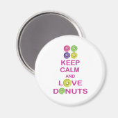 保Calm and Love Donuts ユニークDoutnut Gift マグネット (正面/裏面)