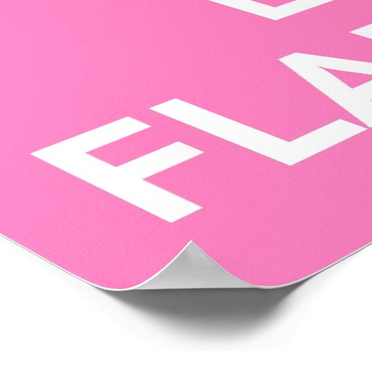 保Calm and Love Flamingos ポスター (角)