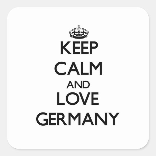 保Calm and Love Germany スクエアシール (正面)