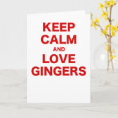 保Calm and Love Gingers カード (黄色い花)