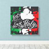 保Calm and Love Italy キャンバスプリント (インサイチュ (ウッドフロア))