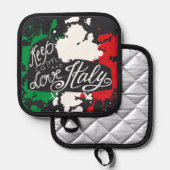 保Calm and Love Italy 鍋敷き (正面/裏面)