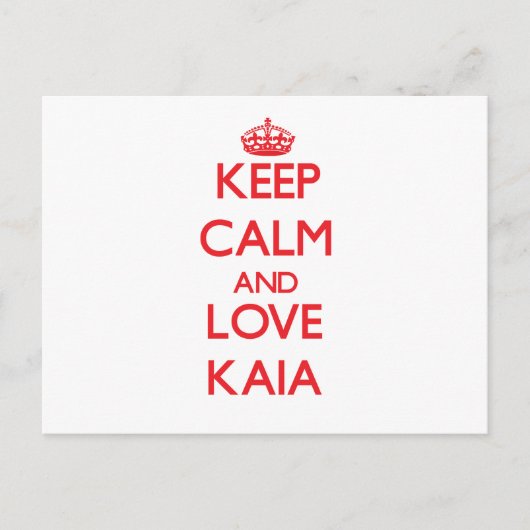保Calm and Love Kaia ポストカード (正面)
