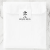 保Calm and Love Leopard Geckos スクエアシール (バッグ)