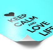 保Calm and Love Life - Seaooam Green Poster フォトプリント (角)