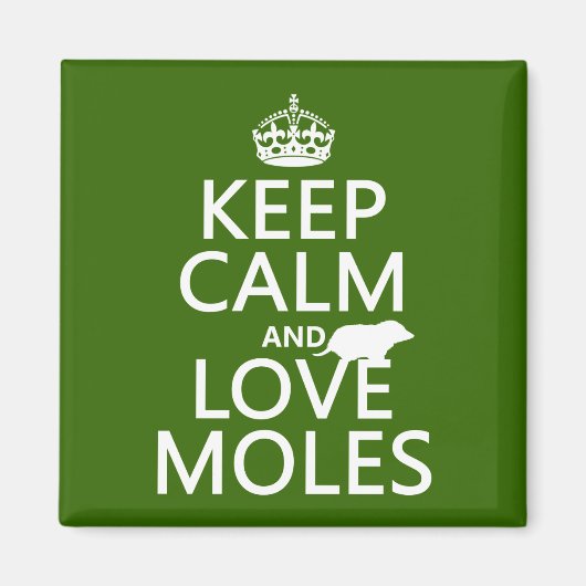 保Calm and Love Moグラ(背景色) マグネット (正面)
