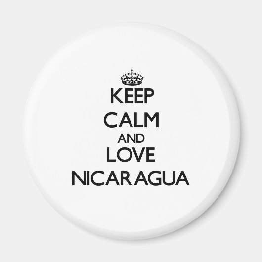 保Calm and Love Nicaragua マグネット (正面)