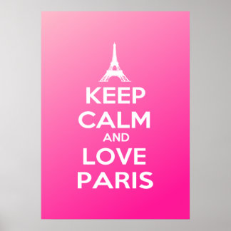 保Calm and Love Paris ポスター