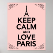 保Calm and Love Paris ポスター (正面)