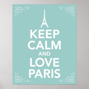 保Calm and Love Paris ポスター