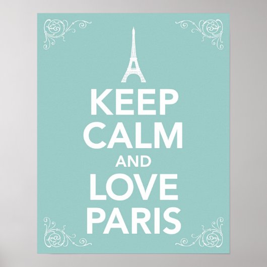 保Calm and Love Paris ポスター (正面)