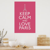 保Calm and Love Paris ポスター (キッチン)