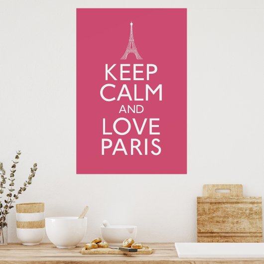 保Calm and Love Paris ポスター (キッチン)
