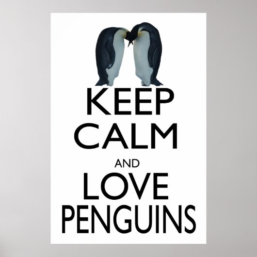 保Calm and Love Penguins ポスター (正面)