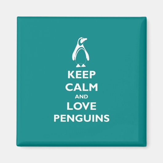 保Calm and Love Penguins マグネット (正面)