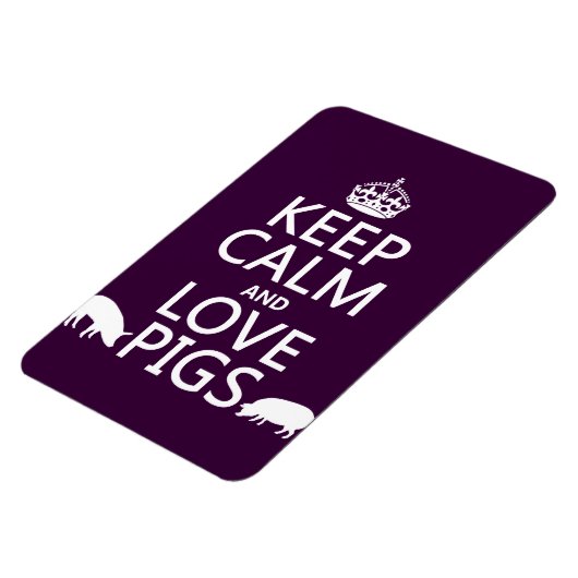 保Calm and Love Pigs マグネット (左側)