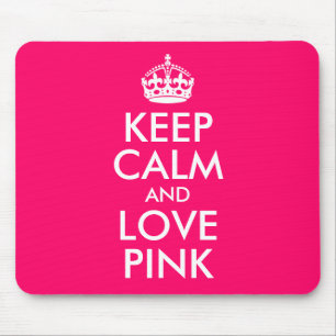 保Calm and Love Pink お気に入りの Color マウスパッド