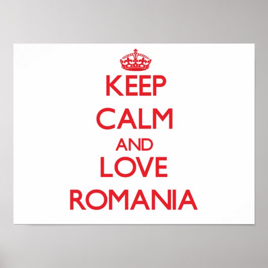 保Calm and Love Romania ポスター (正面)