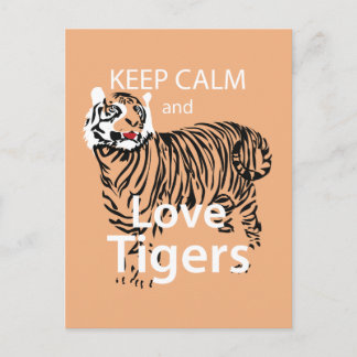 保Calm and Love Tigers ポストカード