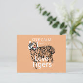 保Calm and Love Tigers ポストカード (スタンド正面)