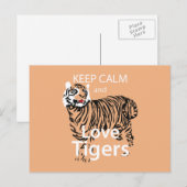 保Calm and Love Tigers ポストカード (正面/裏面)