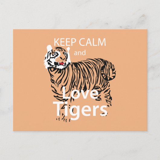 保Calm and Love Tigers ポストカード (正面)
