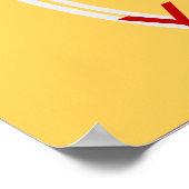 保Calm and Love Yogaアートユニークプリントポスター ポスター (角)