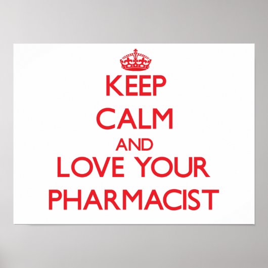 保Calm and Love your Pharmacist ポスター (正面)