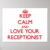 保Calm and Love your Receptionist ポスター (正面)