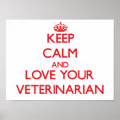 保Calm and Love your Veterinarian ポスター (正面)