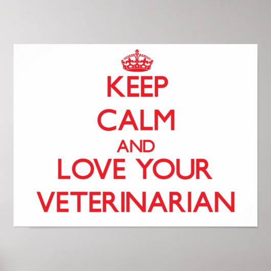 保Calm and Love your Veterinarian ポスター (正面)