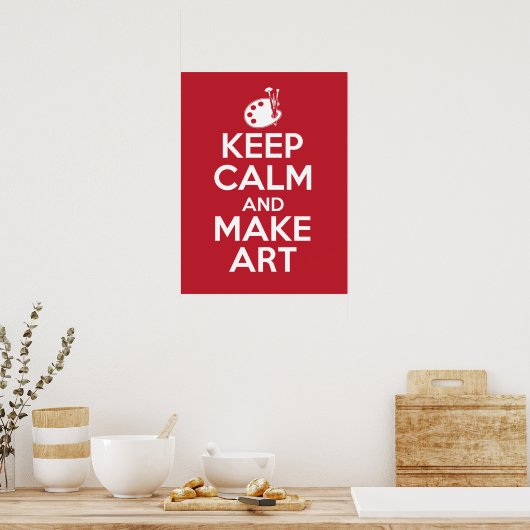 保Calm and Make Art Poster ポスター (キッチン)