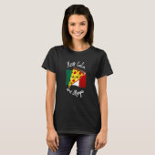 保Calm and Mangia Pizza イタリアン Food Gift Tシャツ (正面フル)
