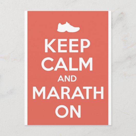 保Calm and Marathon ポストカード (正面)